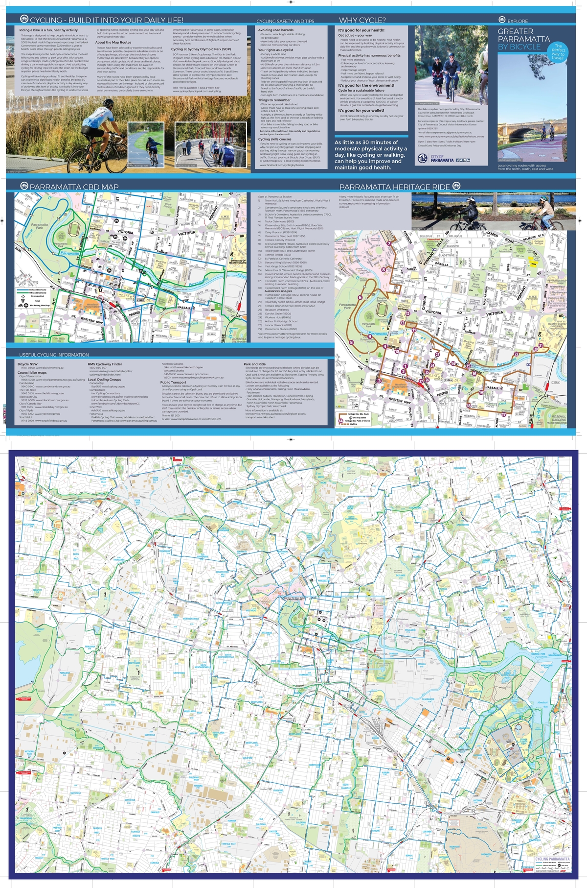 parramatta river cycleway map